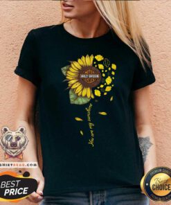 Harley Davidson Sunflower V-neck