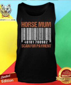 Horse Mum Scan For Payment Tank Top