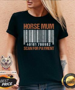 Horse Mum Scan For Payment V-neck