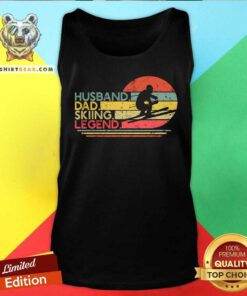 Husband Dad Skiing Legend Retro Tank Top