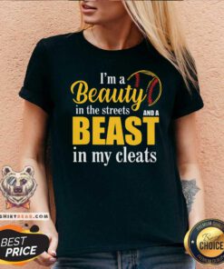 I Am A Beauty And A Beast Baseball V-neck