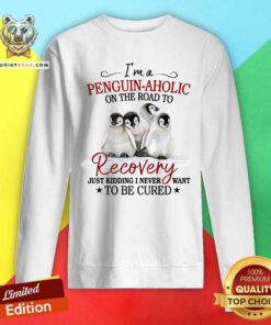 I Am A Penguin Aholic Recovery To Be Cured Sweatshirt