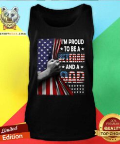I Am Proud To Be A Veteran And A Dad Tank Top