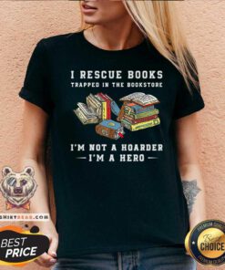 I Rescue Book Trapped In The Bookstore V-neck