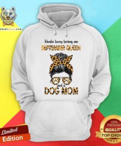 Kinda Busy Being An September Queen Dog Mom Leopard Hoodie