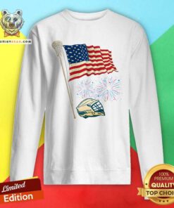 Lacrosse American Flag Firework Sweatshirt