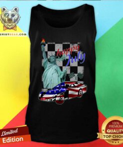 Modified Car Happy 4th Of July Racing Tank Top