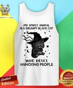 My Spirit Animal Is A Grumpy Black Cat Hexes Tank Top