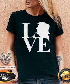 Pretty Donald Trump Love V-neck
