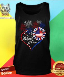 School Nurse Independence Glass Sunflower Tank Top