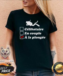 Scuba Diving Celibataire En Couple A La Plongee V-neck