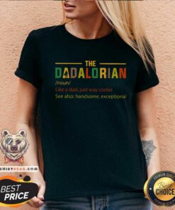 The Dadalorian Like A Dad Just Way Cooler V-neck