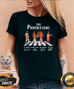 The Phoenix Suns Abbey Road Jae Crowder Deandre Ayton Devin Booker Chris Paul Signature V-neck