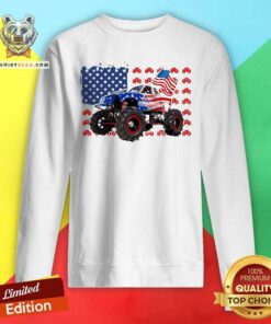 Tractor American Flag Independence Day Sweatshirt