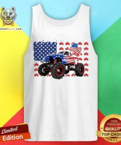 Tractor American Flag Independence Day Tank Top