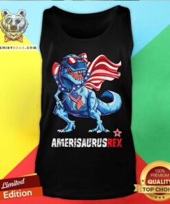 Trex American Flag Amerisaurusrex Tank Top