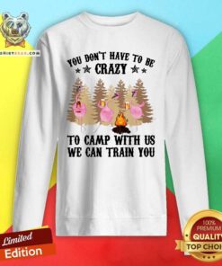 You Do Not Have To Be Crazy To Camp With Us Sweatshirt