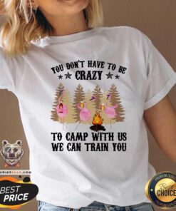 You Do Not Have To Be Crazy To Camp With Us V-neck