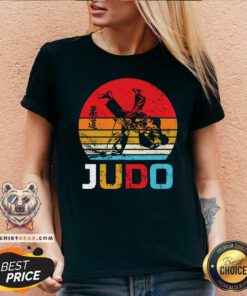Awesome Judo Vintage Retro V-neck