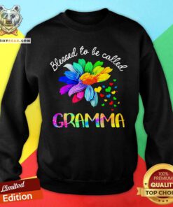 Blessed To Be Called Gramma Flower Sweatshirt