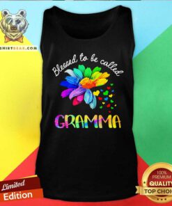 Blessed To Be Called Gramma Flower Tank Top