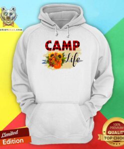 Camp Life Striped Flowers Hoodie