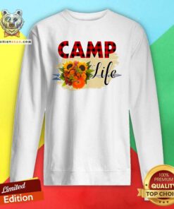 Camp Life Striped Flowers Sweatshirt