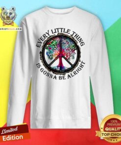 Every Little Thing Is Gonna Be Alright Color Tree Sweatshirt