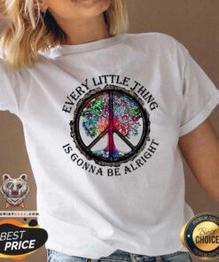 Every Little Thing Is Gonna Be Alright Color Tree V-neck