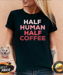 Half Human Half Coffee V-neck