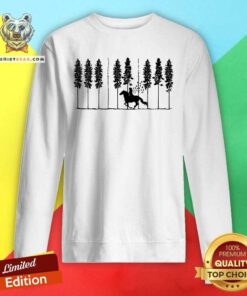 Horse Racing In The Forest Sweatshirt