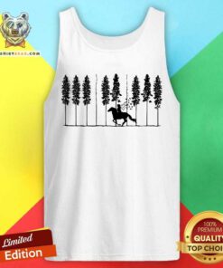 Horse Racing In The Forest Tank Top
