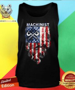 Machinist American Flag Smoke Tank Top