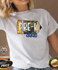 Official Pre K Dude Pencil V-neck