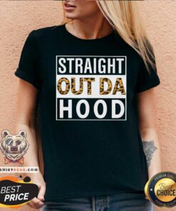 Straight Out Da Hood Leopard V-neck