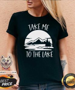 Take Me To The Lake Mountain V-neck