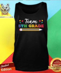Team 5th Grade Pencil Tank Top