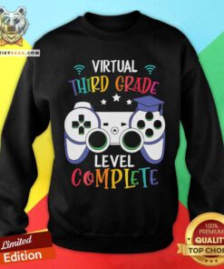 Virtual Third Grade Level Complete Gaming Sweatshirt