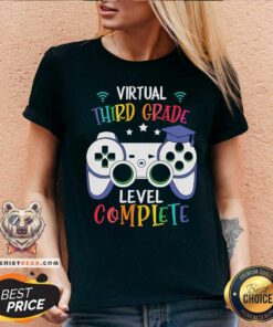Virtual Third Grade Level Complete Gaming V-neck