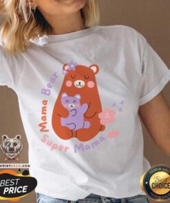 Bear Mama Super Mama V-neck