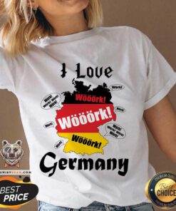 I Love Work Germany V-neck