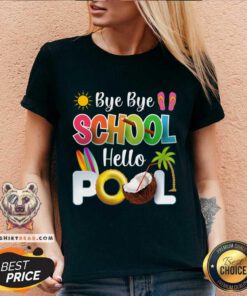 Bye Bye School Hello Pool V-neck