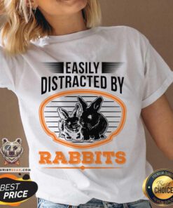 Easily Distracted By Rabbits V-neck