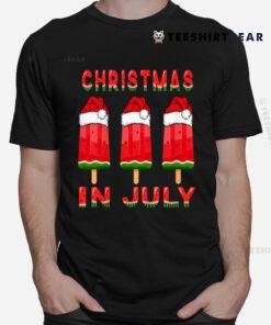 Christmas In July Watermelon Ice Pops Christmas In July Shirt