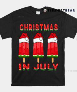 Christmas In July Watermelon Ice Pops Christmas In July Shirt