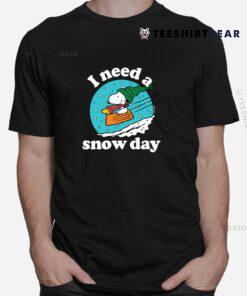 Christmas Snoopy I Need A Snow Day Shirt