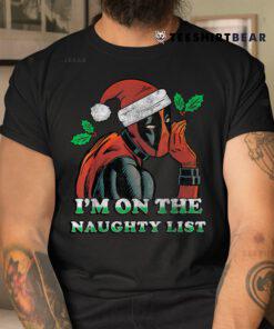 Deadpool Santa Secret Naughty List Christmas Shirt