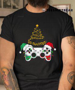 Funny Christmas Santa Hat Gamer Shirt