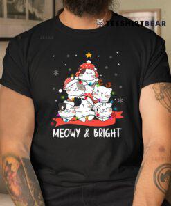 Meowy Catmas Cat Christmas Tree Shirt