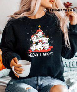 Meowy Catmas Cat Christmas Tree Shirt